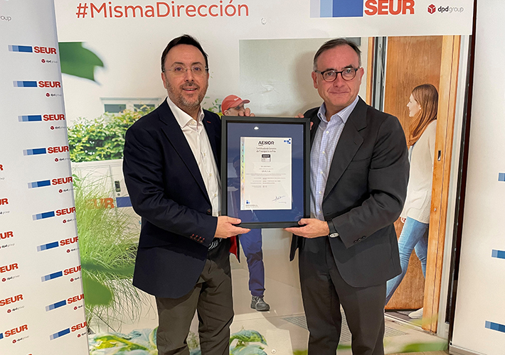 foto noticia SEUR, primera compañía en España en obtener el certificado ISO 23412 de AENOR de transporte a temperatura controlada.